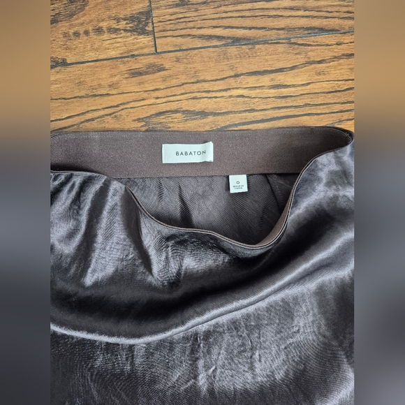Aritzia Satin Maxi Skirt 0 / XS Brown (Babaton) - Picture 4 of 6